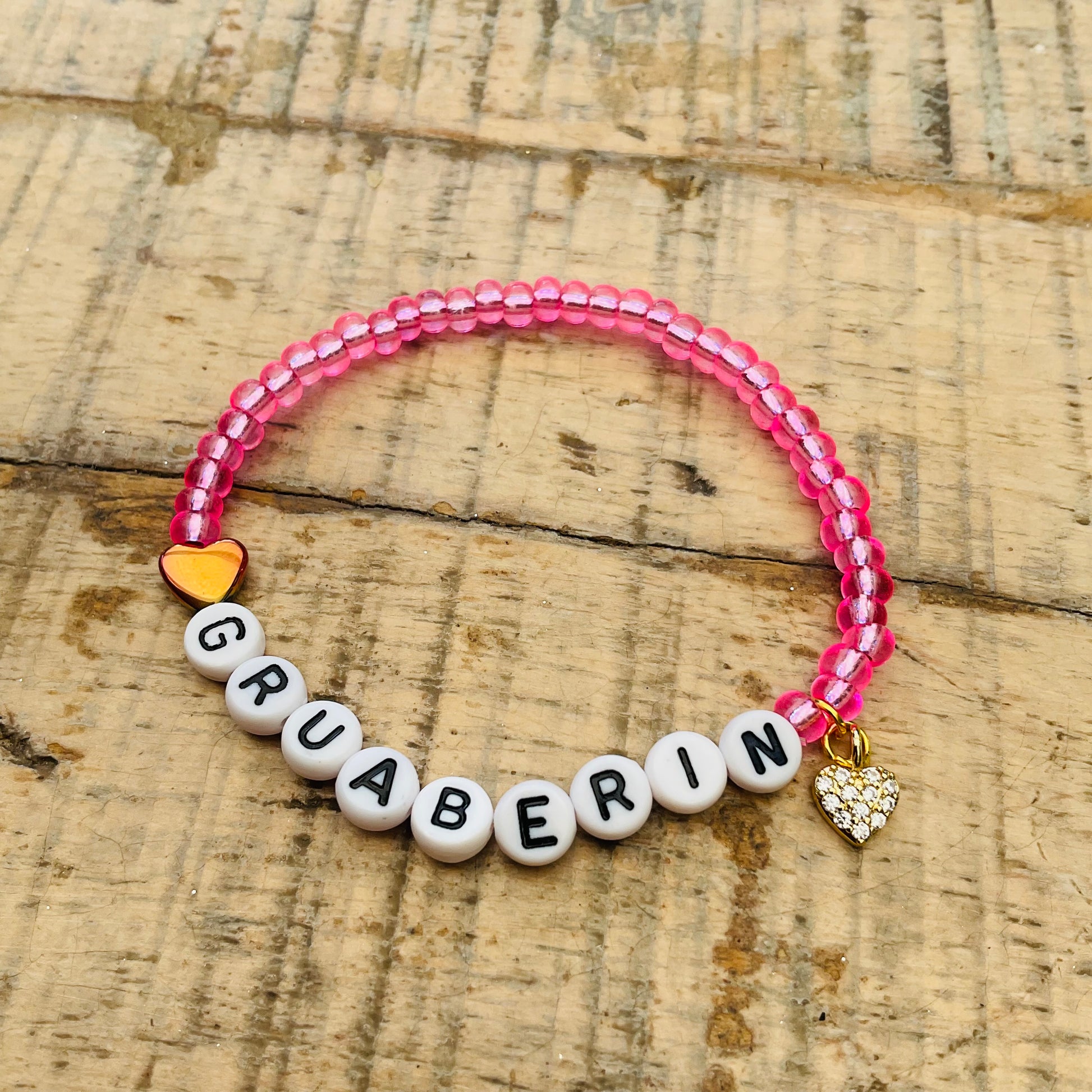 Armband mit GRUABERIN UND HERZANHÄNGER
